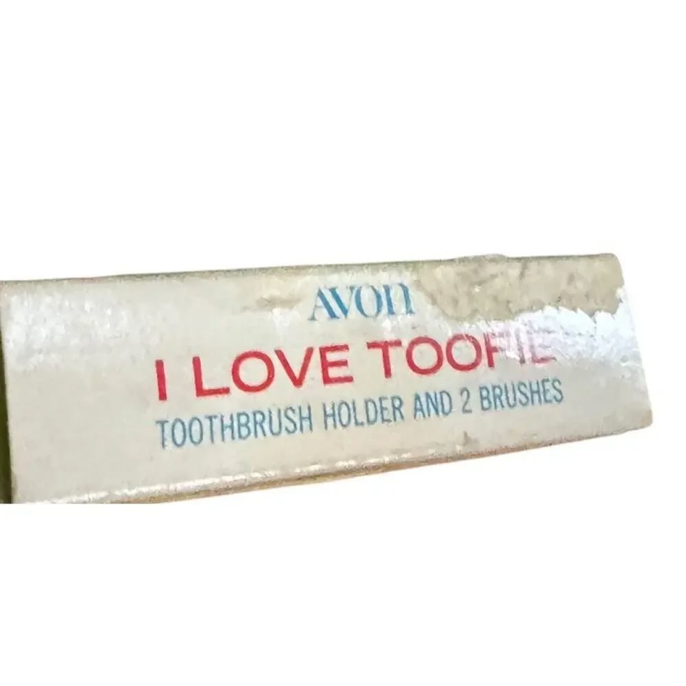 VTG I Love Toofie Brushes Holder Avon Kids Dentistry Bathroom New Old Stock‎ NEW